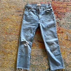 Wrangler high rise true straight crop